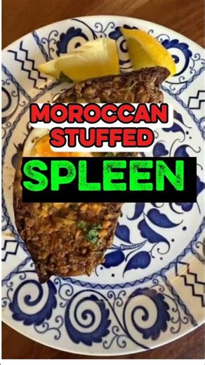 what Moroccans Eat on Eid al-Adha | Moroccan Stuffed Spleen | Moroccan Food #morocco #maroc #shorts