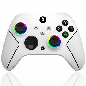 Wireless Xbox One Controller Compatible with Xbox Series X S, Xbox One X S, Windows 10 PC, Rechargeable 1000mAh Battery, RGB Lighting, Programmable Keys, Turbo Function, Dual Vibration - Walmart.com
