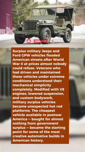 This Was America's Cheapest Functional Vehicle in 1944 — Hot Rodders Rebuilt Them Into Legends