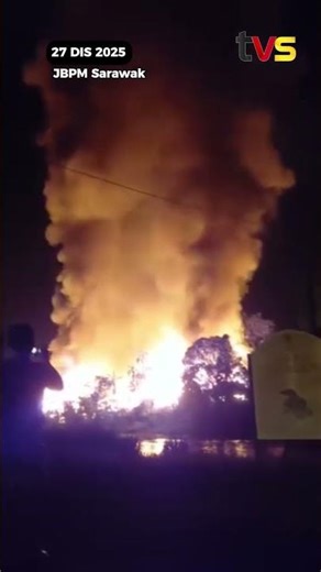 OKU rentung rumah setinggan di Tatau terbakar | TVS