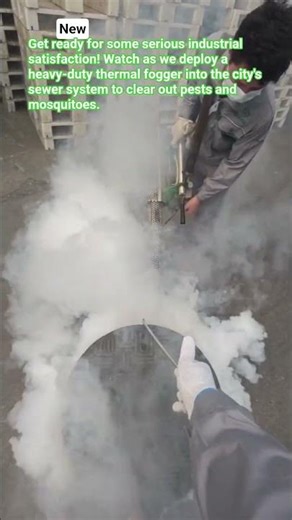 Extreme Sewer Fogging for Pest Control! #PestControl #Satisfying #Industrial #Sewer #Fogging #Shorts