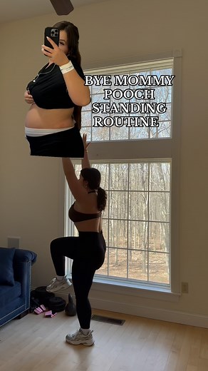 These exercises target your deep core muscles. Helps get rid of your mom pouch & heal your core. Perfect for diastasis recti! My life changing programs are available! For a total transformation #newmom #postpartum #postpartumbody #mompooch #diastasisrecti #fitmom | Get Fit With Julia