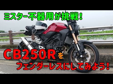CB250Rをフェンダーレスにしてみよう！