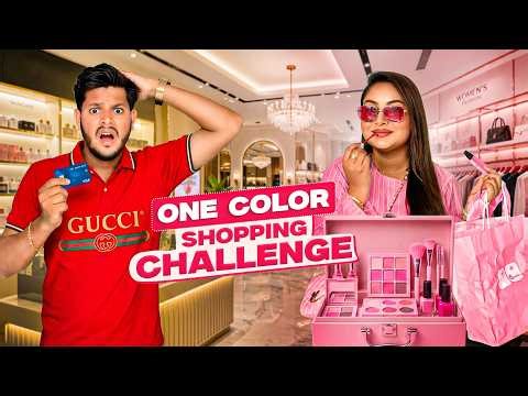 অন্তরা ১ রঙের সব কিনে ফেললো 😱 | Buying Everything In ONE Colour For 24 Hrs Challenge | Rakib Hossain