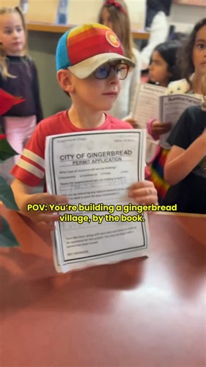 Permits? Approved. ✅ Gingerbread village? Coming together nicely. 🍪🏗️ Frosting? Still pending. Community Development welcomed some very important visitors today. First and second graders from Robert Down Elementary stopped by with carefully thought-out gingerbread structure plans and left with approved permits, hard hats, tape measures, and big smiles. 👷‍♀️👷‍♂️📐 From plan review to occupancy permits, they’re building the sweetest village in town while learning how the planning and building 
