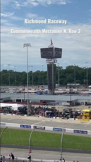 Richmond Raceway viewing perspectives: Commonwealth Mezzanine N, Row 3 #shorts