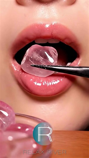 Another AI mukbang experience 😋👄 【eating diamonds ASMR】#ai #asmr #veo3