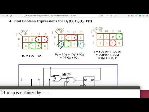 Designing a Sequence Detector Using D flip-flops or JK flip-flops (Part I )