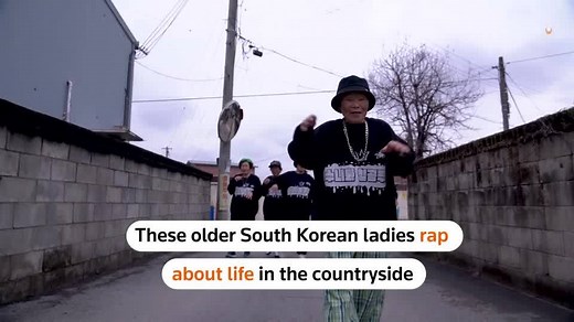 Down on the farm, South Korean granny rappers drop the beat