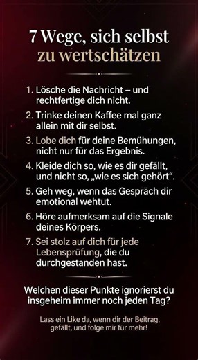7 Wege zu mehr Selbstwertgefühl und innerer Stärke ✨