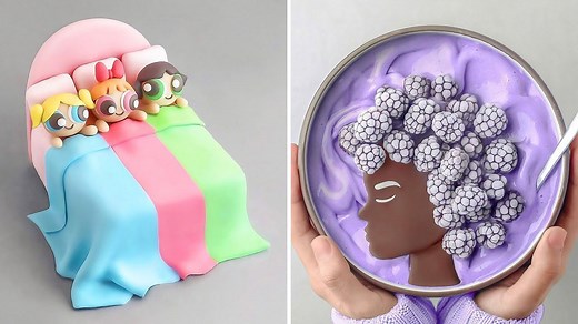 How to Make Powerpuff Girls Cake and Creative Smoothie Bowl Art