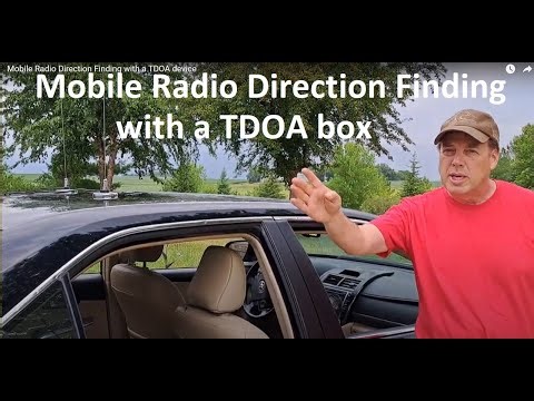 Mobile Radio Direction Finding with a TDOA device