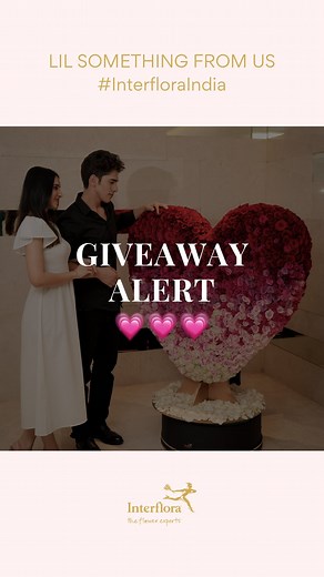 Interflora India on Instagram: "**CLOSED** VALENTINE’S DAY GIVEAWAY ALERT 💗✨ Let us make your Valentine’s Day extra special with a grand Giveaway! 🫶🏻 1. Click on this audio & create a reel sharing YOUR favourite memory with your favourite person! 2. Like This Post & Follow @interfloraindia 4. Tag your fave people in the comments below Three WINNERS will be picked at random and announced on our stories on 12th February at 9:00 pm IST. Goodluck ✨✨✨ Contest Applicable In: Mumbai, Delhi, Bangalor