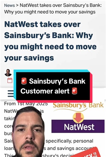 Sainsbury’s Bank Customer Alert: NatWest Takes Over