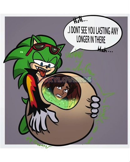 Scourge the hedgehog vore - Artwork by Clainsclementine