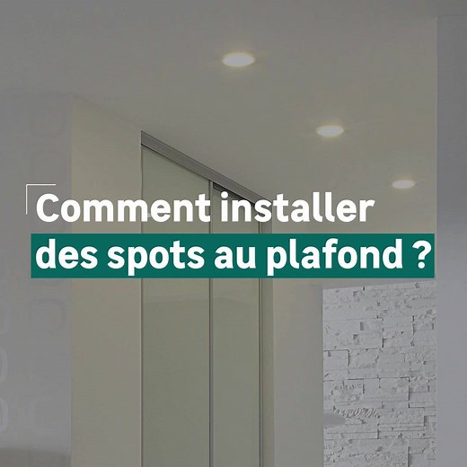 78 reactions · 47 shares | Des spots au plafond ? Une idée lumineuse !  Et un cours en vidéo pour apprendre tous les gestes pour bien les poser ? C’est carrément brillant ! 朗 ➡️ https://www.leroymerlin.fr/v3/p/campus/comment-encastrer-des-spots-au-plafond-l1501089998?utm_medium=social&utm_source=facebook&utm_campaign=campus_tutobrico&utm_content=video | LEROY MERLIN | Facebook