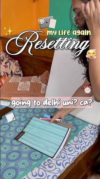 reset with me✨🫶🏻#fyp #be10x #minivlog #youtubeshorts #cuet #delhiuniversity #collegelife #minivlog