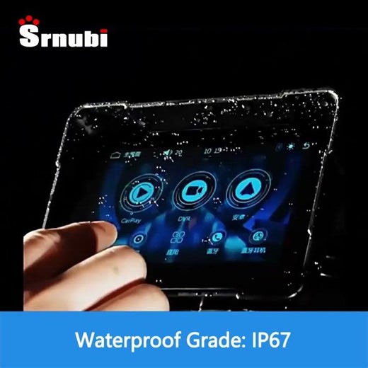 Jansite – écran de navigation GPS sans fil pour moto, 5/7 pouces