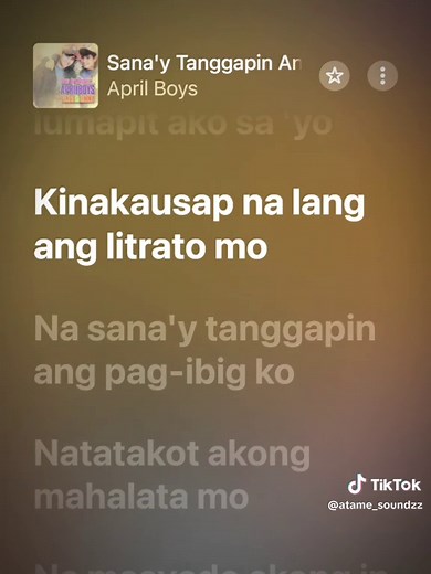 Sanay Tanggapin Ang Pag-ibig Ko — Full Tagalog Song Lyrics