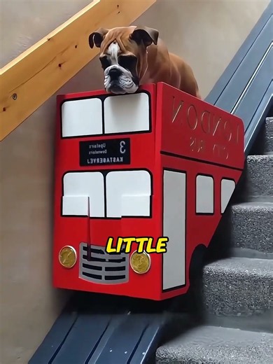 Built a mini elevator for senior dog with arthritis! So heartwarming!#SeniorDog#WholesomeMoments
