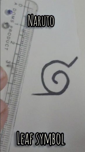 How to draw Naruto| How to draw Naruto Symbol| Easy Naruto Leaf symbol| #drawing #shorts #subscribe