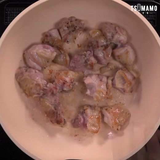 鶏ももクリームにんにく煮込みのレシピ