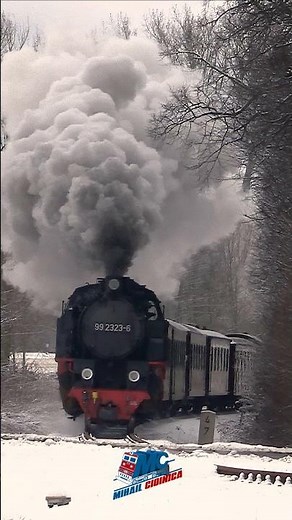 Winter Scenery - Molli Bahn Steam Train #trainspotting #trains #railway #travel #historical