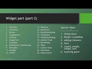 Android Bangla Tutorial 2.1 : Introduction to part 2 | Widget