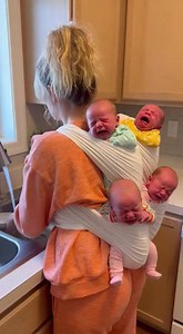 Handling triplets like a pro! This mom manages three crying babies while doing chores. Amazing multitasking! #fblifestyle #AI Generated using Kling AI . . . (For entertainment purposes only. Consult professionals if guidance on activities is presented. No brand affiliation is implied if any are shown. If inspired by true events, creative adaptations may be included. Content may include public footage.) | Fabiosa - Live easy