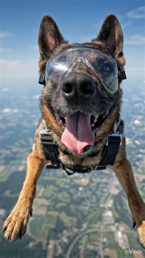First Time Skydiving K9 — You Won’t Believe His Reaction 🐕‍🪂