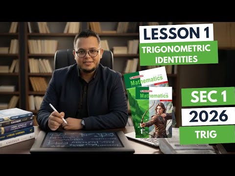 حل كتاب المعاصر ماث اولي ثانوي Trig(2026) Lesson 1 : Trigonometric identities