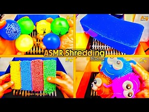 Satisfying ASMR Compilation | Shredding Foam Clay, Jelly, Big Red Slime And More | Mixture Shredding