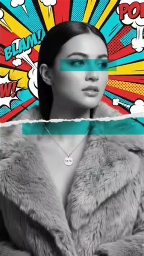 1960s Roy Lichtenstein-style Pop Art.