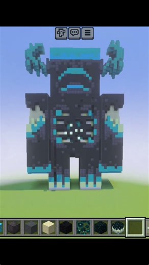 Pasting & Spawning the Biggest Warden Statue in Minecraft 😱#Minecraft #Warden #MinecraftStatue