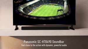 33K views · 721 reactions | Relish a cinematic sound experience with Panasonic Slim Soundbar SC-HTB490, which features a powerful wireless-subwoofer for deep, crisp bass. With Bluetooth connectivity for streaming from smart devices, and HDMI ARC for quick TV connection with single remote control convenience. You'll hear it all and feel it all.  | Panasonic Malaysia | Facebook