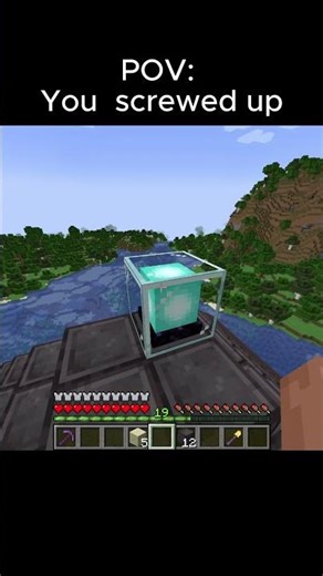 Epic Building Fail in Minecraft 🤯 #minecraft