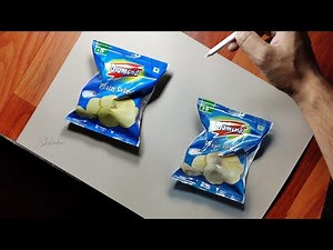 3D Art | Real vs Realistic Drawing | So realistic that will fool your eyes 😵