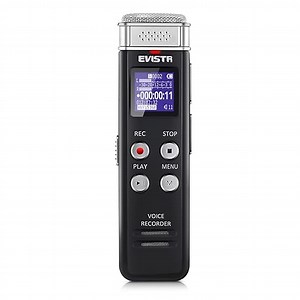 64GB Digital Voice Recorder with Voice Activated Recording and Playback - EVISTR L357 USB Rechargeable Dictaphone | Dictation Machine with MP3 Player
