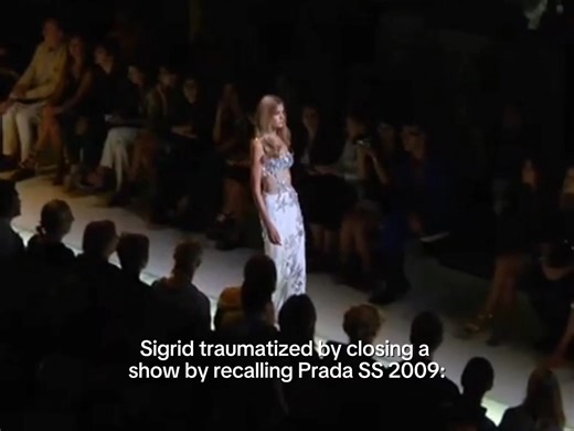 Sigrid Agren Closes Versace SS 2012 and Prada SS 2009