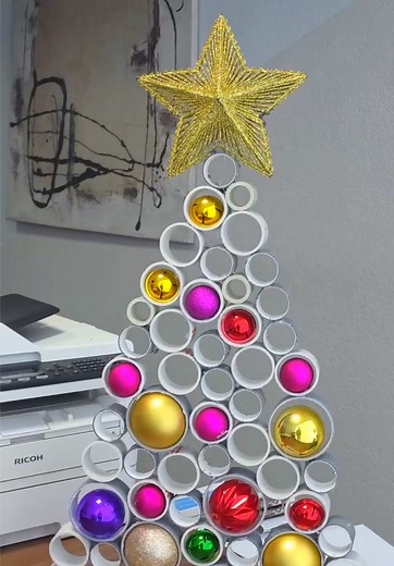Crear un árbol de Navidad con tuberías de PVC
