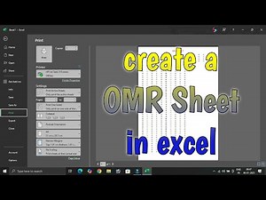 Create a OMR Sheet in Excel - Satya Kasaudhan