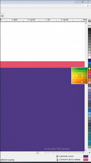Discover The Colors Plate in Coreldraw.