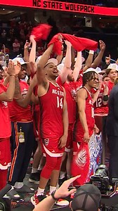NCSU the moment they won the ACC Tournament Championship game earning their first title since 1987, after beating UNC. #Wolfpack #NCState NC State University | WXII 12 NEWS