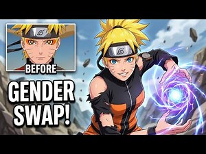 Naruto Gender Swap Animation | Male to Female Transformation Reveal | TG TF
