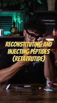 Here’s how I reconstitute & inject Retatrutide properly.Follow @rahulmodifit for fitness protocols