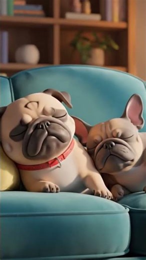 Cuddle buddies for life 🐶🐶💤 #chibi #cutedog #kawaii #sleep #sleepydog #puppylove