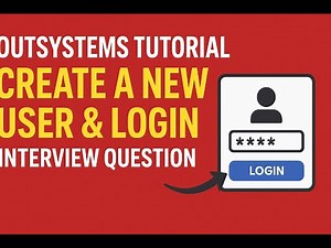 OutSystems Tutorial: Create a New User & Login | Common Interview Question Explained