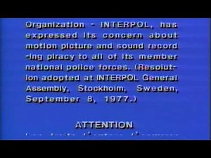 Warner Bros. Home Entertainment International FBI Warning (1981)