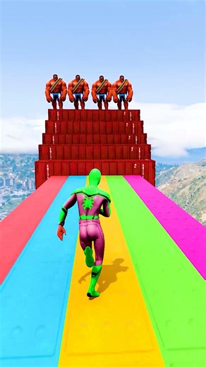 GTA 5 Epic Water Ragdolls | Spider-Man Jumps / Fails ep.18795 #shorts