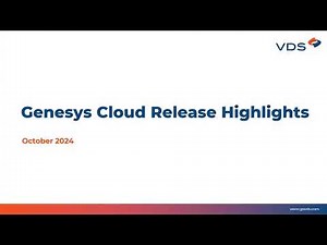 Genesys Cloud October 2024 Updates: New Virtual Agent, Voice Surveys & More!